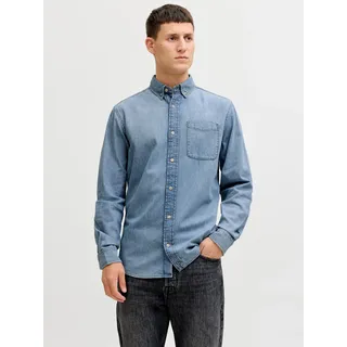 JACK & JONES JJEBROOK JJOXFORD SHIRT Langarmhemd Blau M