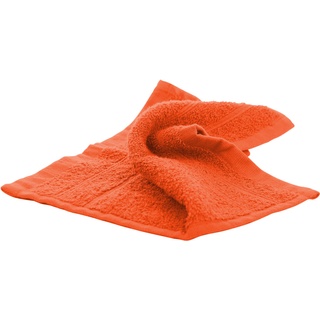 Handtuch aus Baumwolle, 30x30 cm, Orange