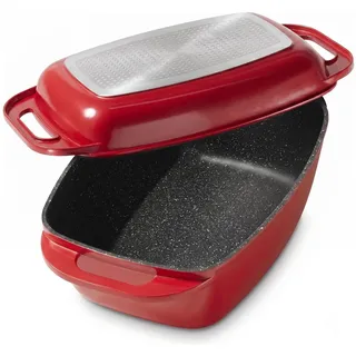 STONELINE XXL Bräter 43 x 26 cm rot
