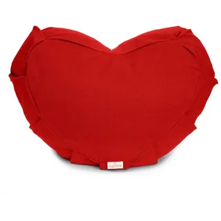 yogabox Yogakissen Meditationskissen Zafu ZEN Halbmond BASIC mit ZIP, robust, anpassbare Füllmenge rot