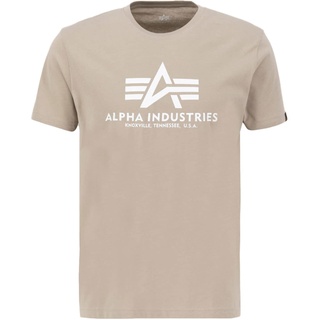 Alpha Industries Basic Kurzarm-T-Shirt Vintage Sand M
