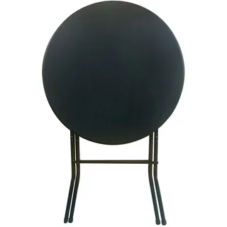 Giga Meubel Stehtisch Piper | Schwarz | Rund Ø80 cm | Klappbar | 110 cm