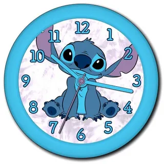 Lilo & Stitch Wanduhr 25 cm 12345 blau
