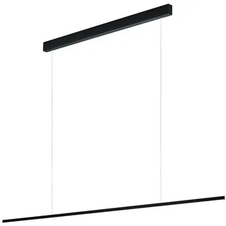 Helestra Led-Hängeleuchte Loopy, Schwarz, Metall, 3x200x151 cm, höhenverstellbar, Lampen & Leuchten, Innenbeleuchtung, Leuchten nach Räumen, Esstischlampen