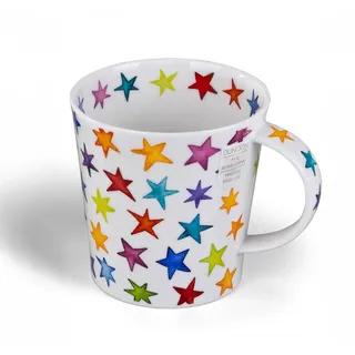 Dunoon Tasse Becher Cairngorm Starbust 480 ml Fine Bone China Porzellan 11cm, 1-tlg., Porzellan, Spülmaschinengeeignet bunt