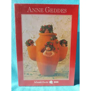 Schmidt Spiele - Anne Geddes, Erdbeertöpfchen, 1000 Teile Puzzle