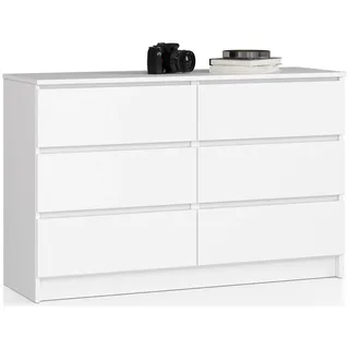Akord Kommode K120 120 x 77 x 40 cm Weiß