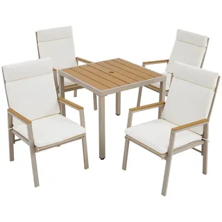 stilvora Gartenlounge-Set 4-tlg. Beige