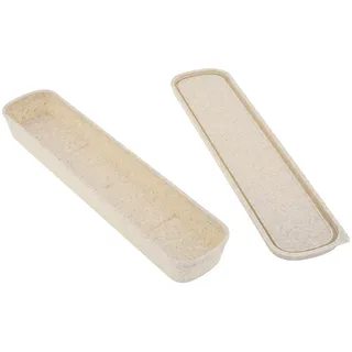 OriGlam 1 x tragbare Besteckbox, Reisegeschirr, Aufbewahrungsbox, Utensilienkoffer, Besteck-Aufbewahrungsbox für Besteck-Set (Beige)