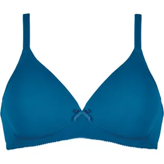 NATURANA Naturana® Soft-BH ohne Bügel mit Schale [Cup A-D] Optimaler Sitz & maximaler Halt Dank Schnittführung & Breiten Trägern I 75 Mykonos Blue B - 75B