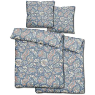 Doppelpack CloudComfort Basic Mikrofaser Bettwäsche paisley 135 x 200 + 80 x 80 cm