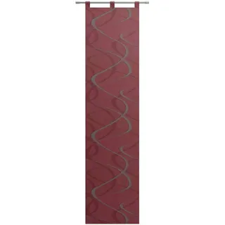 Neutex for you! Schiebegardine Pelotas (1 St), Schlaufen, halbtransparent, Scherli, inkl. Beschwerunsstange, Halbtransparent, Schlaufen-Aufhängung, modern rot 57 cm x 295 cm