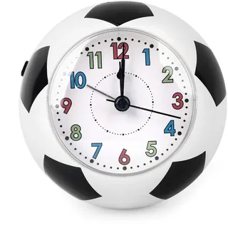 Aitsite Kinderwecker Fussball für Jungen Mädchen, Leiser Wecker ohne Ticken Nachtlicht Schlummerwecker, Einfach Einzustellen, Geeignet FüR Schulanfänger Schulgeschenke