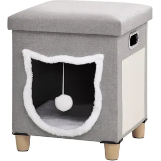 PawHut Katzenhöhle 35,5 x 35,5 x 42,5 cm Grau