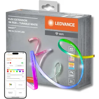 LEDVANCE Smartes LED-Lichtband WiFi FLEX 1m Erweiterung, RGBW, für innen (00217496)"