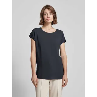 T-Shirt aus Viskose in unifarbenem Design Modell 'Skita soft', Marine, 36