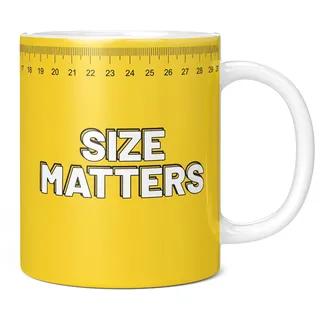 Mug Monster Große Tasse von Size Matters, extragroß, Jumbo, Tee- oder Kaffeetasse, Keramik-Kaffeetasse/Tasse, Geschenk für Männer oder Frauen, extra große und riesige Tasse erhältlich, 590 ml, weiße