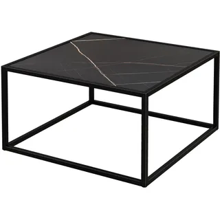 Costway Couchtisch Schwarz Holz 70 x 40 cm