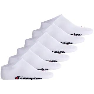 Champion Unisex Sneaker Socken 6er Pack Weiß 43-46