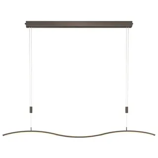 Bankamp LED-Pendelleuchte Wave Alu, Eisen, Stahl & Metall Braun Bronze