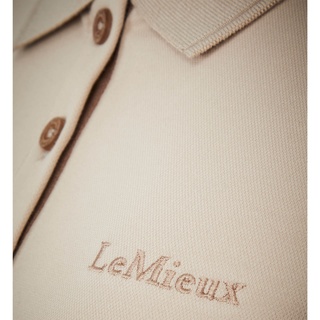LeMieux Shirt Damen Classic Polo Shirt FS 2024 Poloshirt Kurzarm Stone 40