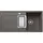 links Flächenbündig vulkangrau Excenterbetätigung 990 x 490 mm