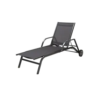 MWH Gartenliege  Amico , grau , Maße (cm): B: 79 H: 97