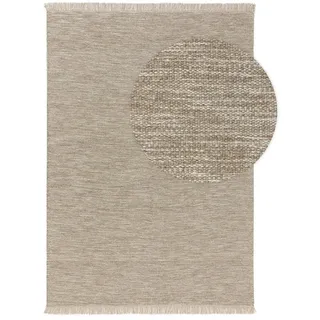 benuta Wollteppich Silas, rechteckig, Höhe: 5 mm, Wolle, Teppich Wohnzimmer, Schlafzimmer, Esszimmer, Flur, Hygge grau 100 cm x 150 cm x 5 mm