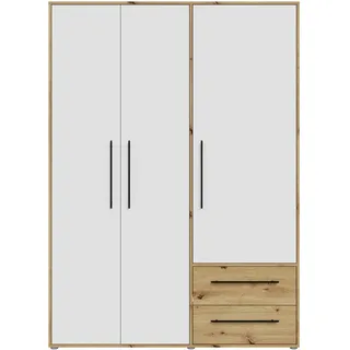 Forte Drehtürenschrank Mokkaris 144,4 x 200,1 x 58,8 cm Beige