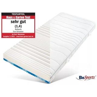 Gelschaummatratze »Duo Sensation«, BeSports, 18 cm hoch 140 cm x 200 cm x 18 cm