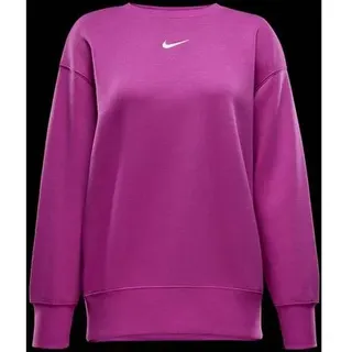 NIKE Damen Sweatshirt W NSW PHNX FLC OS CREW, Größe M in Lila HOT FUCHSIA/SAIL