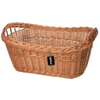 Wäschekorb groß rechteckig Weide gesotten geflochten zwei Griffe 70x52cm