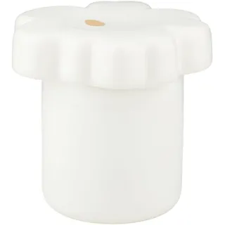 Marimekko - Oiva Unikko Aufbewahrungsdose mit Deckel 16 x 15,5 cm, weiß / gold (60th Anniversary Collection)