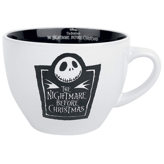 The Nightmare Before Christmas Tasse (Jack Logo Design) 625ml Cappuccino Tasse, Kaffeetasse - Offizielles Lizenzprodukt