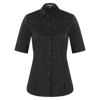 More & More Baumwollstretchbluse in schwarz 42