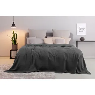 OTTO home Mira Bettüberwurf 250 x 280 cm Grau
