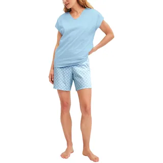 CALIDA Lovely Nights Kurz-Pyjama Damen | Schlafanzug, weiche Single-Jersey-Qualität und angenehmer Komfort für warme Nächte - 36-38