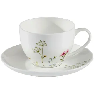 Novel Cappuccinotasse Wildflower, Keramik, Floral,Floral, 250 ml, Lfgb, Kaffee & Tee, Tassen, Cappuccinotassen