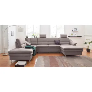 sit&more Wohnlandschaft Mikrofaser 3-Sitzer Grau