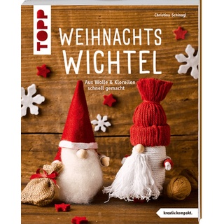 TOPP Kreativ Bücher-Adventskalender Weihnachtswichtel - Aus Wolle & Klorollen schnell gemacht (1-tlg)