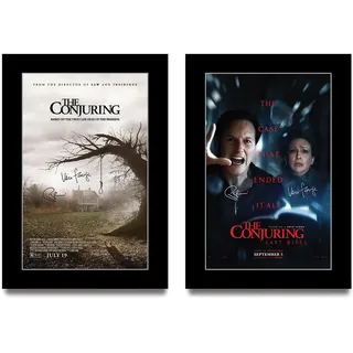 HWC Trading The Conjuring Collection Geschenke Geduckter Poster Signiertes Autogramm Foto für Fans von Film Memorabilien (ID-004311) - A4 Nur Druck