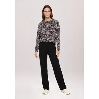 Betty Barclay Sweatshirt  Rundhalsausschnitt Braun/Schwarz/Weiß 58