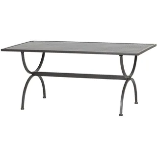 MBM 156135 Tisch Romeo, 160 x 90 x 73 cm, Eisengestell Plattenfarbe marone antik