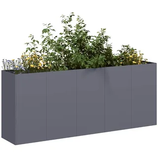 vidaXL Pflanzkübel 200 x 40 x 80 cm Anthrazit