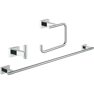 Grohe Essentials Cube Badaccessoire-Set Silber