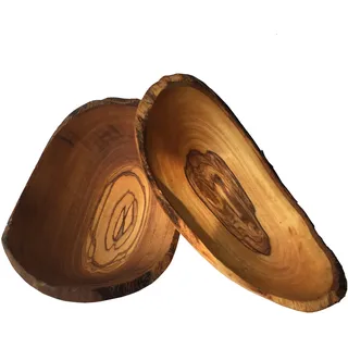 Olivenholz erleben Knabberschale Schälchen rustikal oval 12-13cm