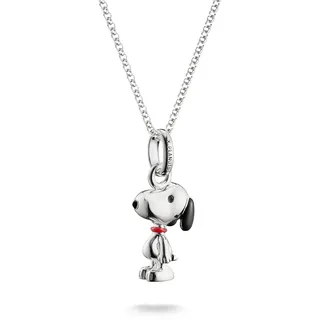 Thomas Sabo Kette mit Anhänger Snoopy rot/schwarz Silber