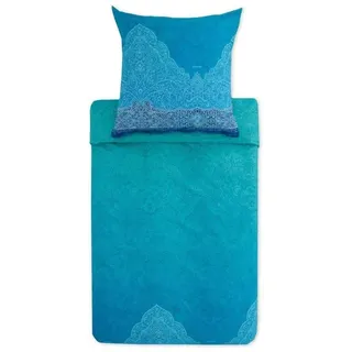Bassetti Bettwäsche Bettwäsche Dolceacqua Bluette 200 x 200 cm, Mako satin, 3 teilig blau