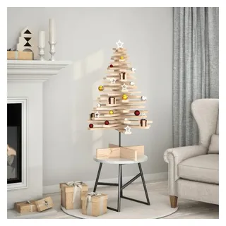 vidaXL Weihnachtsbaum Holz zum Schmücken beige 100 cm