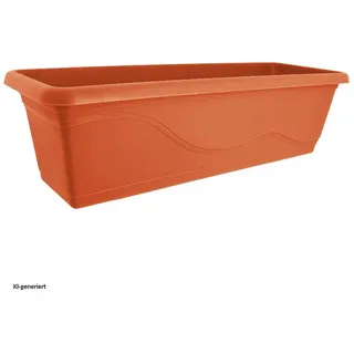 HTI-Living Blumenkasten Blumenkasten Madrid mit Wasserspeicher 60 cm (1 St., 1 Blumenkasten aus Kunststoff) orange